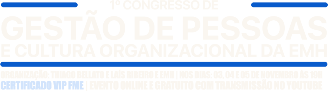 1º Congresso de Gestão de Pessoas e Cultura Organizacional